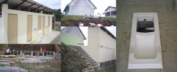 construction of ecosanitation project in rural ecuador