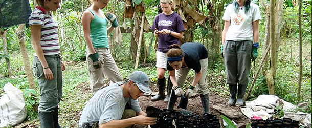 conservation project for volunteers in Cabo San Francisco, Esmeraldas Province, Ecuador